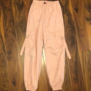 GOGO Kids Casual Cargo Pants - Light Pink